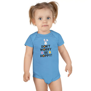 Don’t Worry be Hoppy Baby Onesie - Soft Cotton - Dipaliz - One-pieces