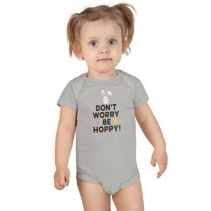 Don’t Worry be Hoppy Baby Onesie - Soft Cotton - Dipaliz - One-pieces