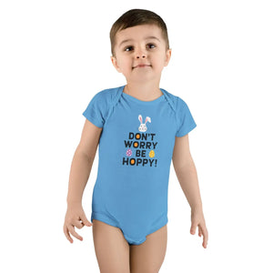Don’t Worry be Hoppy Baby Onesie - Soft Cotton - Dipaliz - One-pieces