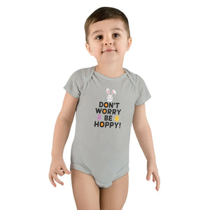 Don’t Worry be Hoppy Baby Onesie - Soft Cotton - Dipaliz - One-pieces