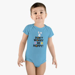 Baby Short Sleeve Onesie - Hoppy Comfort Style - Dipaliz - Blue / Nb (0-3m) - One-pieces