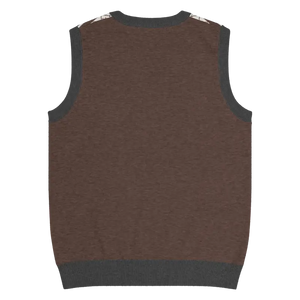 Diamond Grid Knit V-neck Vest - Horizontal Stripes - Dipaliz - Vests