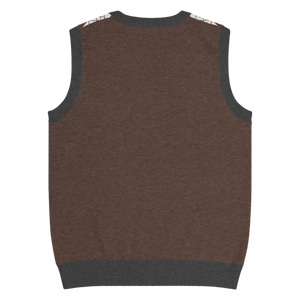 Retro Knit V-neck Vest - Diamond Grid and Stripes - Dipaliz - Vests - 3xs