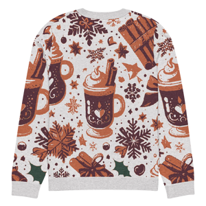 Soft Knitted Crew Neck Sweater - Hot Cocoa Vibes - Dipaliz - Sweaters - s
