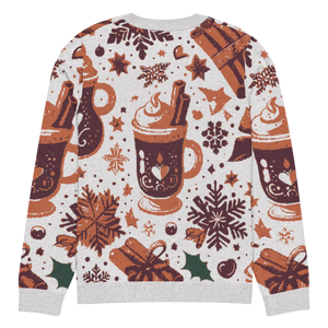 Soft Knitted Crew Neck Sweater - Hot Cocoa Vibes - Dipaliz - Sweaters - s