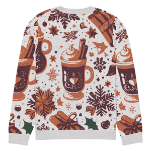 Soft Knitted Crew Neck Sweater - Hot Cocoa Vibes - Dipaliz - Sweaters - s