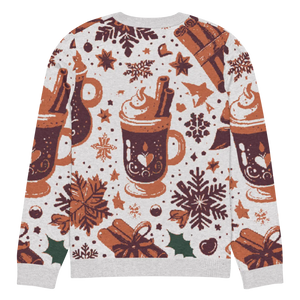 Soft Knitted Crew Neck Sweater - Hot Cocoa Vibes - Dipaliz - Sweaters - s
