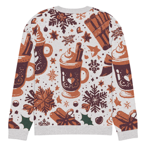 Soft Knitted Crew Neck Sweater - Hot Cocoa Vibes - Dipaliz - Sweaters - s