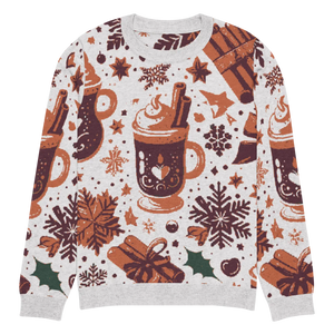 Soft Knitted Crew Neck Sweater - Hot Cocoa Vibes - Dipaliz - Sweaters - s