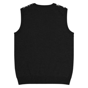 Houndstooth Check Knit V-neck Vest - Retro Chic Style - Dipaliz - Vests