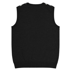 Houndstooth Check Knit V-neck Vest - Retro Chic Style - Dipaliz - Vests