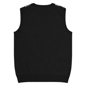 Houndstooth Check Knit V-neck Vest - Retro Chic Style - Dipaliz - Vests