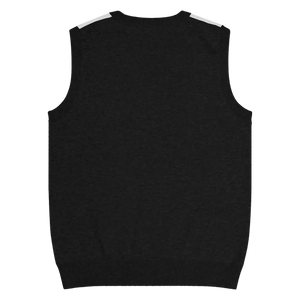 Houndstooth Check Knit V-neck Vest - Soft Cotton - Dipaliz - Vests - 3xs