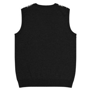 Houndstooth Check Knit V-neck Vest - Soft Cotton - Dipaliz - Vests - 3xs