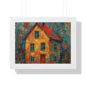 Dreamy Sunset Canvas Poplar Wood Frame House Poster - Dipaliz - 16″ x 12″ / White - Prints