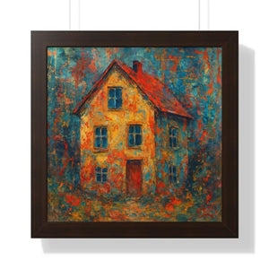 Dreamy Sunset Canvas Poplar Wood Frame House Poster - Dipaliz - 16″ x / Walnut - Prints