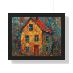 Dreamy Sunset Canvas Poplar Wood Frame House Poster - Dipaliz - 20’’ x 16’’ / Black - Prints