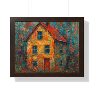 Dreamy Sunset Canvas Poplar Wood Frame House Poster - Dipaliz - 20’’ x 16’’ / Walnut - Prints
