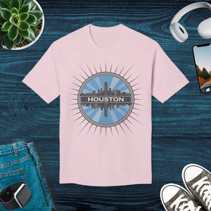 Stylish Houston Skyline T-shirt - Premium Quality Cotton - Dipaliz - T-shirts