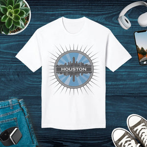 Stylish Houston Skyline T-shirt - Premium Quality Cotton - Dipaliz - T-shirts
