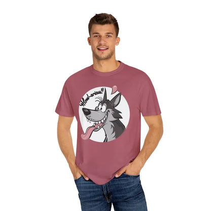 Howlarious Wolf Tee - Embrace Wild Comfort in Cotton Bliss - T-shirt