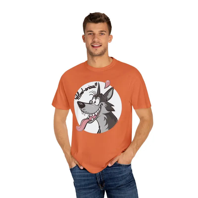 Howlarious Wolf Tee - Embrace Wild Comfort in Cotton Bliss - T-shirt