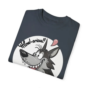 Howlarious Wolf Cotton Tee - Soft Ring Spun - Dipaliz - T-shirts