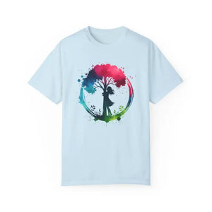 T-shirt - Girl Hugging Tree Tee - Eco Fashion for World Environment Day - Dipaliz