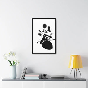 Human Heart Canvas – Vertical Frame - Dipaliz - Posters Prints & Visual Artwork