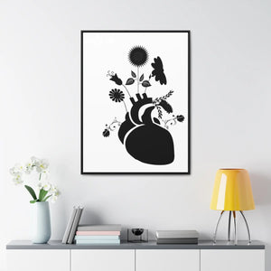 Human Heart Canvas – Vertical Frame - Dipaliz - Posters Prints & Visual Artwork