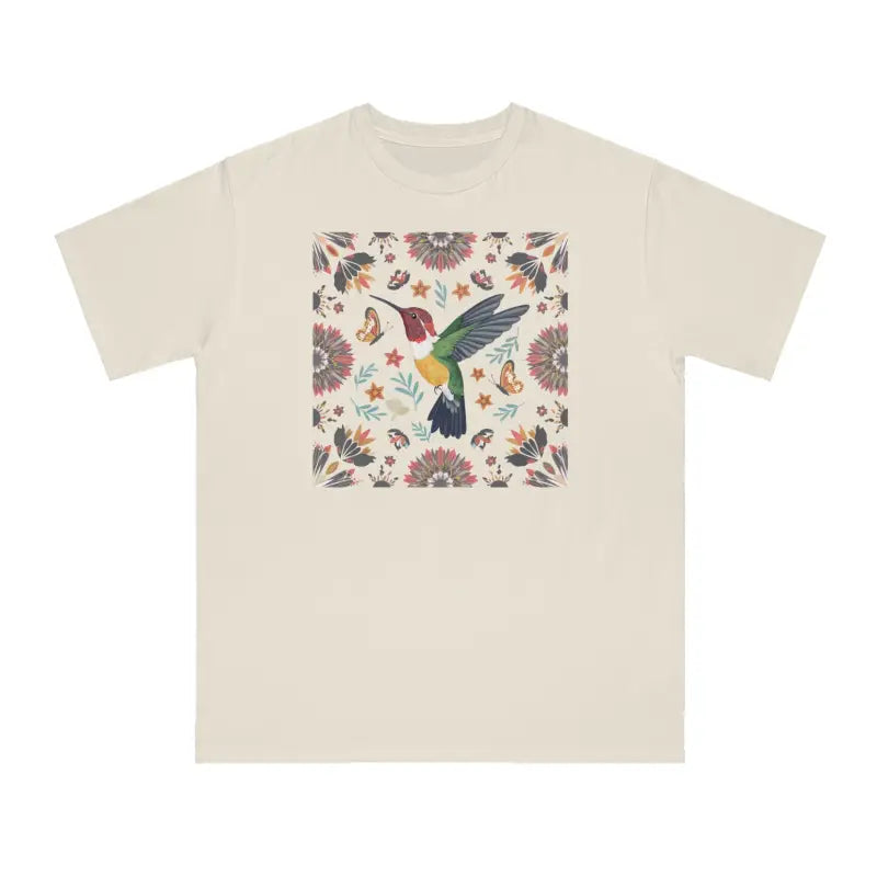 Hummingbird Floral Bliss: Cozy Cottage Couture Awaits! - T-shirt