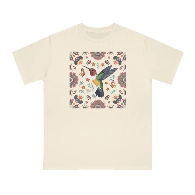 Hummingbird Floral Bliss: Cozy Cottage Couture Awaits! - T-shirt