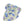 Hydrangea Floral Scarf, Lightweight Garden Print Polyester - Scarves & Shawls