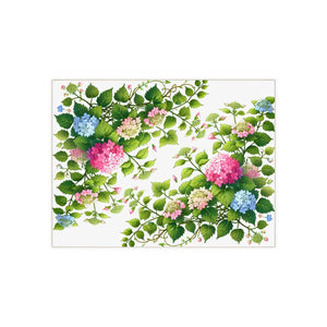 Ceramic Photo Tile Hydrangea Vine Blue Matte - Dipaliz - Wall Tiles