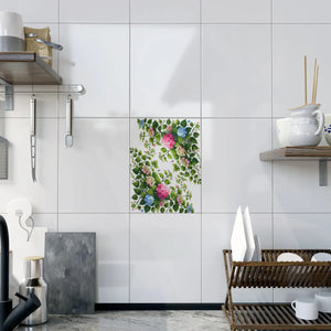 Ceramic Photo Tile Hydrangea Vine Blue Matte - Dipaliz - Wall Tiles