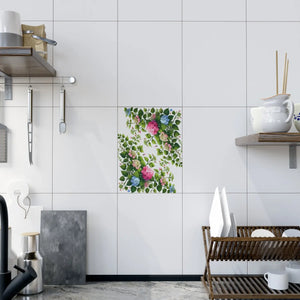 Ceramic Photo Tile Hydrangea Vine Blue Matte - Dipaliz - Wall Tiles