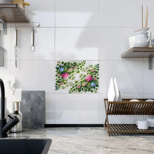 Ceramic Photo Tile - Hydrangea Vine Blue Matte Finish - Dipaliz - 6’’ × 8’’ / Glossy - Wall Tiles