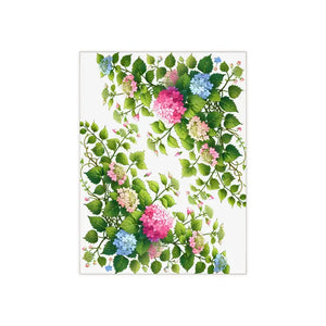 Ceramic Photo Tile - Hydrangea Vine Blue Matte Finish - Dipaliz - Wall Tiles