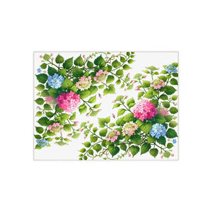 Ceramic Photo Tile - Hydrangea Vine Blue Matte Finish - Dipaliz - 6’’ × 8’’ / Wall Tiles