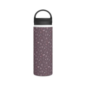 Mauve Stainless Steel Water Bottle - Stylish Hydration - Dipaliz - White / 18oz - Bottles