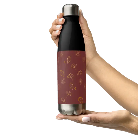 Stay Cool On The Go With Our Maroon Steel Water Bottle - Bottles