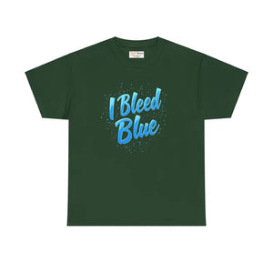 Football Blue Heavy Cotton Tee - Unisex Comfort Style - Dipaliz - Forest Green / s - T-shirts