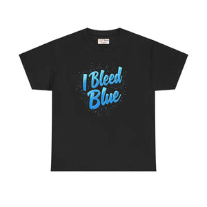 Football Blue Heavy Cotton Tee - Unisex Comfort Style - Dipaliz - T-shirts