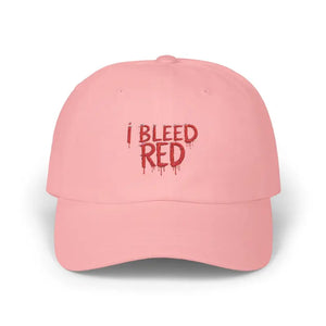 Bleed Red Classic Dad Cap - Football Fanatics Style - Dipaliz - Pink / one Size - Hats