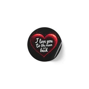 Moon Round Sticker Label Rolls Galaxy Celestial Style - Dipaliz - 1’’ x / 250 Pcs / Glossy - Labels & Tags