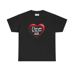Moon Unisex Heavy Cotton Tee - Specially Spun Love Design - Dipaliz - T-shirts
