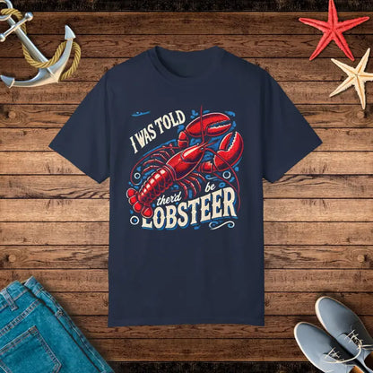 Comfort Colors Lobster Tee: Unisex Relaxed Fit Garment-dyed Style - Navy / s T-shirt