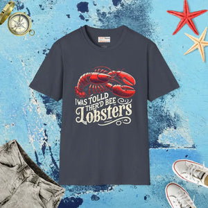Lobster Lovers Unisex Softstyle Tee Cool Vibes Comfort - Dipaliz - Heather Navy / s - T-shirts