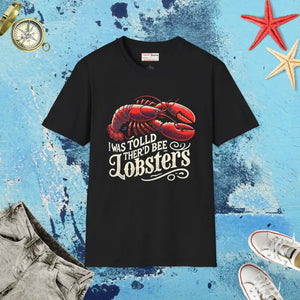 Lobster Lovers Unisex Softstyle Tee Cool Vibes Comfort - Dipaliz - Black / s - T-shirts