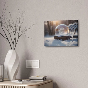 Ice Crystal Canvas Print - Semi-glossy Finish Art - Dipaliz
